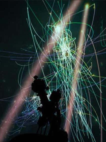 Artist's impression of the Local Bubble with star forming regions on the surface and the Sun in the centre. Image: Leah Hustak, Space Telescope Science Institute.